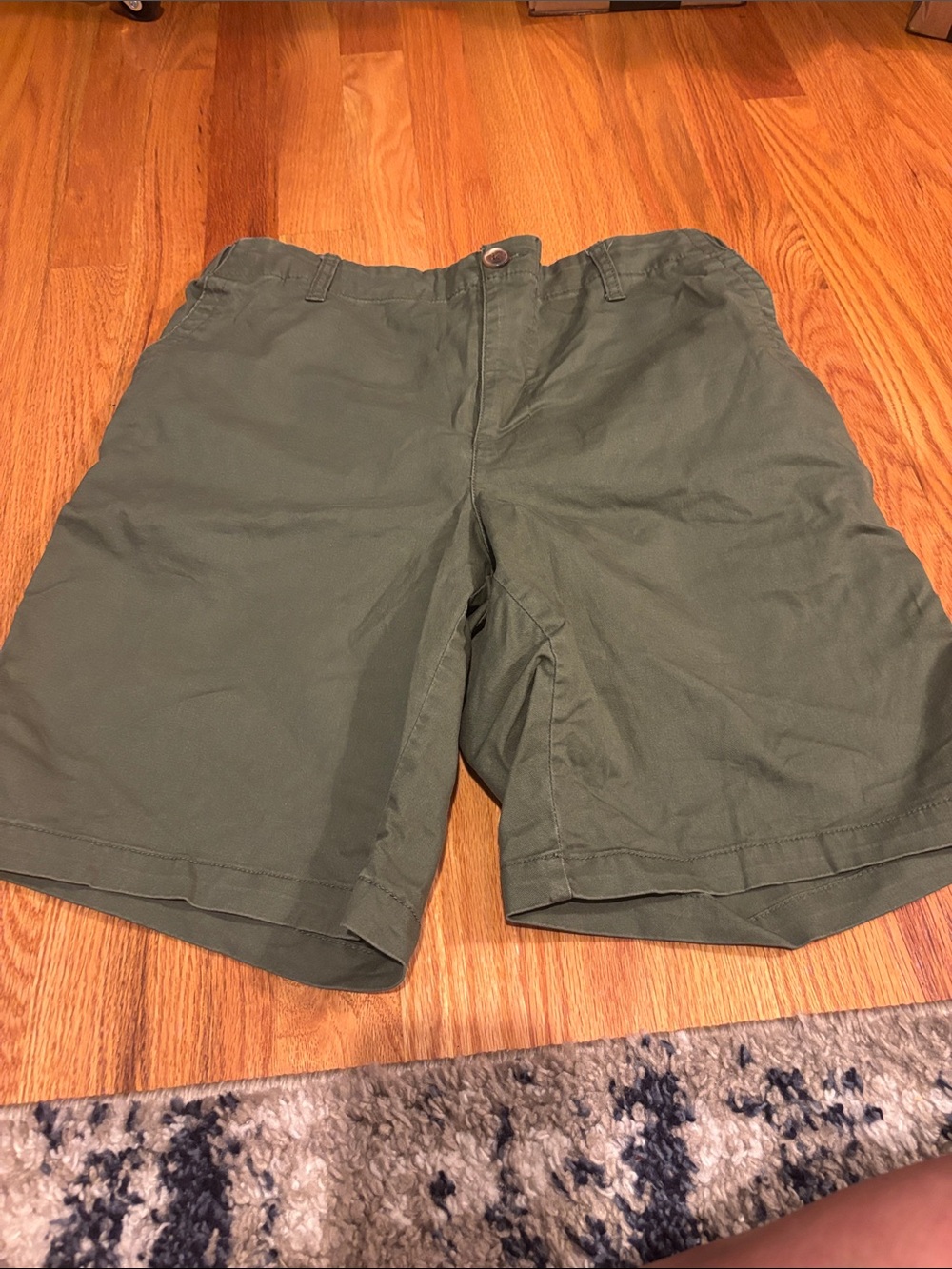 Old Navy Olive Green Flat Front Men's Shorts